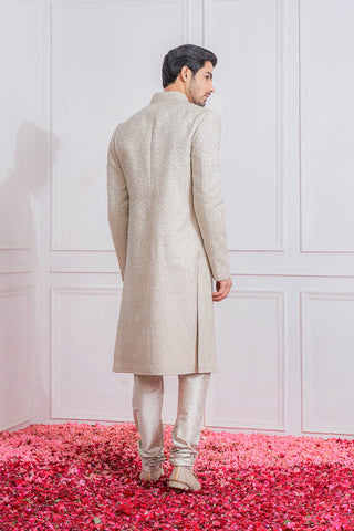 Gray multan sherwani set