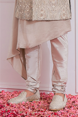 Gray sukkur sherwani set