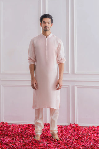 Pink karachi sherwani set