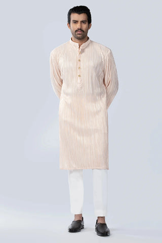 Pink crust fabric kurta