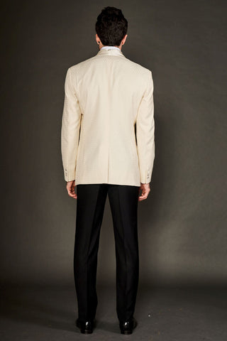 Ivory shawl lapel tuxedo