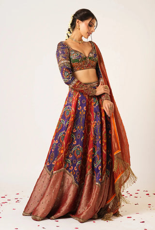 Multicolor indrani lehenga