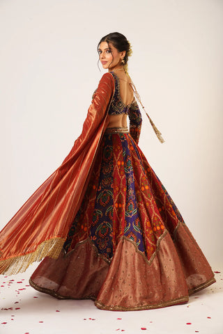 Multicolor indrani lehenga