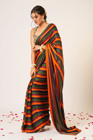 Multicolor apsara saree