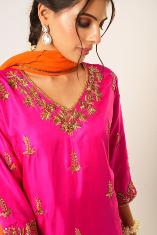 Multicolor revati tunic set