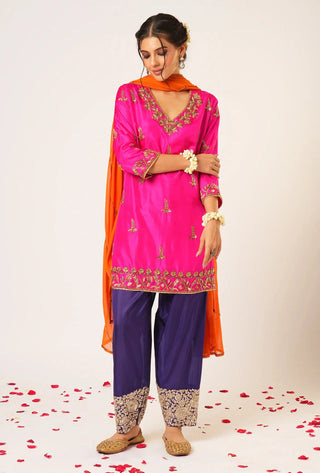 Multicolor revati tunic set