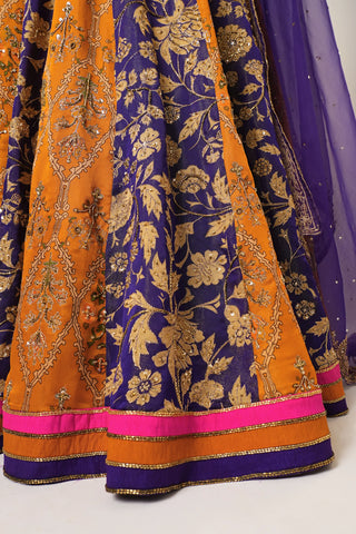 Multicolor menaka lehenga