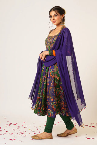 Blue tara anarkali