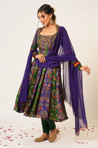 Blue tara anarkali