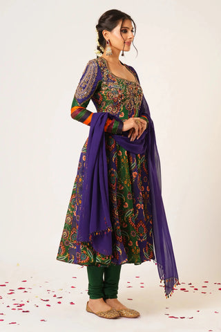 Blue tara anarkali