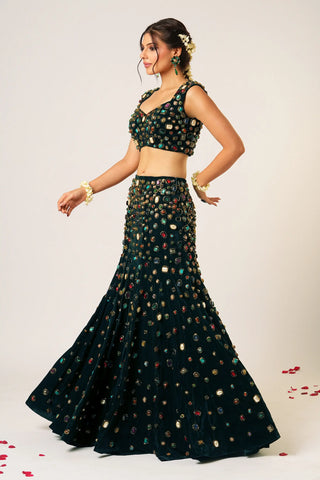 Black maya lehenga