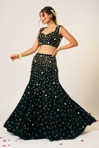 Black maya lehenga