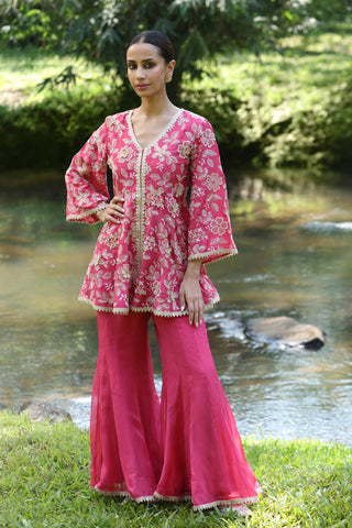 Pink manjha co-ord set