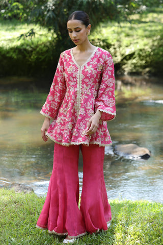 Pink manjha co-ord set