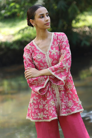 Pink manjha co-ord set