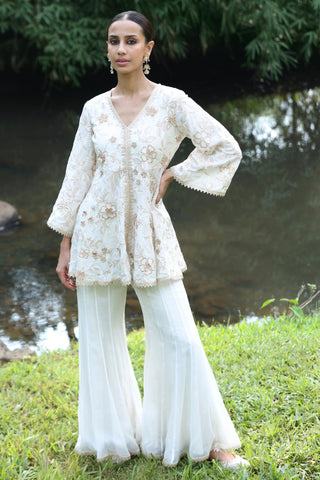 White manjha co-ord set