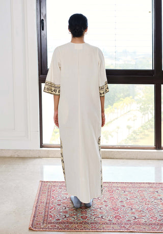 Off-white mediterranean dress