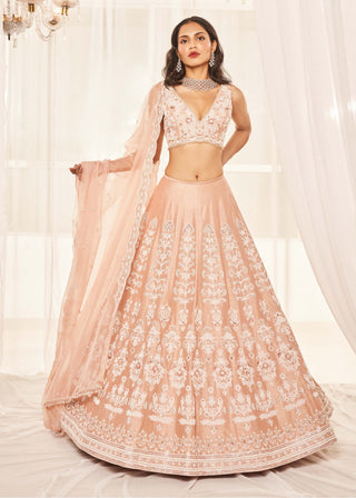 Blush pink bridal lehenga set