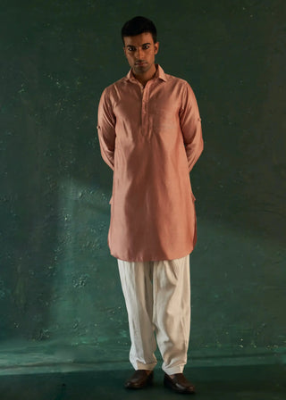 Midas old rose pathani kurta and salwar