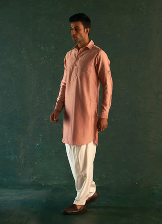 Midas old rose pathani kurta and salwar