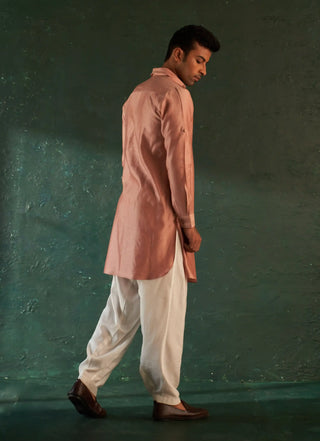 Midas old rose pathani kurta and salwar