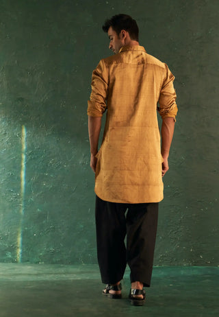 Midas gold tissue pathani kurta and salwar