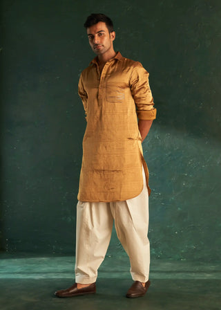 Midas gold tissue pathani kurta and salwar