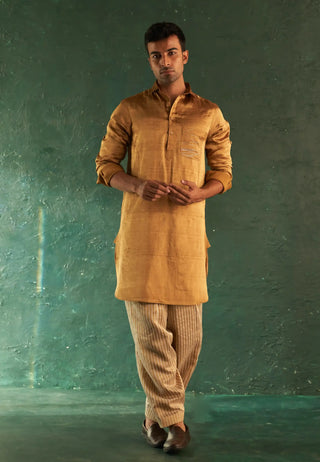 Classic silk tissue pathani kurta and salwar