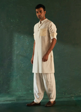 Midas ivory kurta and salwar