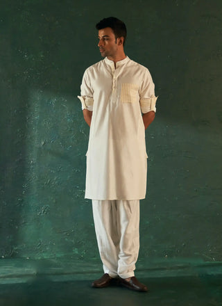 Midas ivory kurta and salwar