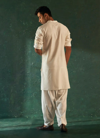 Midas ivory kurta and salwar