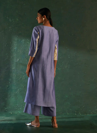 Midas lavender chanderi kurta set