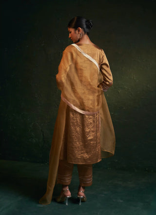 Midas gold tissue kurta set