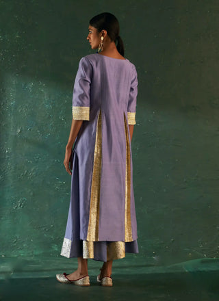 Midas lavender gota kurta set