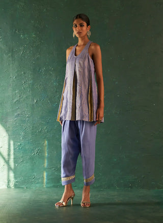 Midas lavender stripes sharara and kurta set