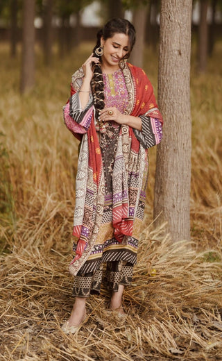 Multicolor kurta with pants