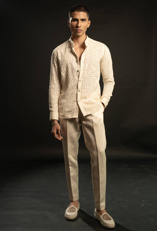 Ivory nonchalant shirt and pant