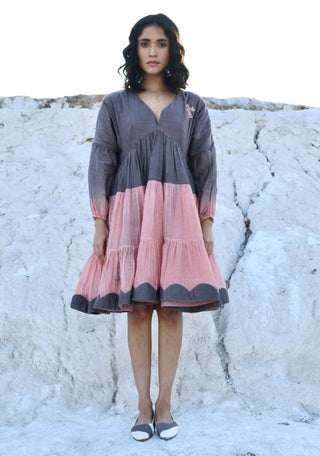 Sandstone ombre dyed dress