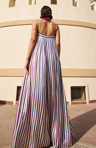 Multicolor striped jumpsuit