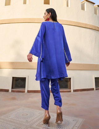 Blue embroidered kurta and pant