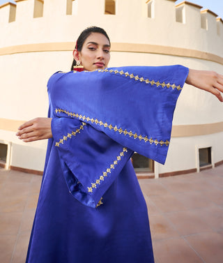 Blue embroidered kurta and pant