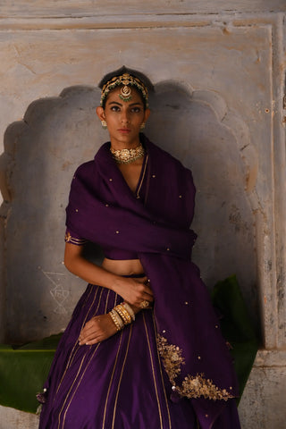 Purple lehenga set