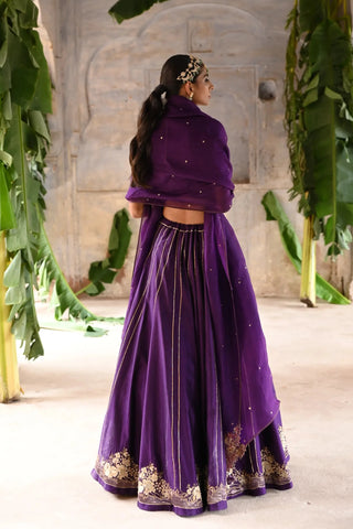 Purple lehenga set