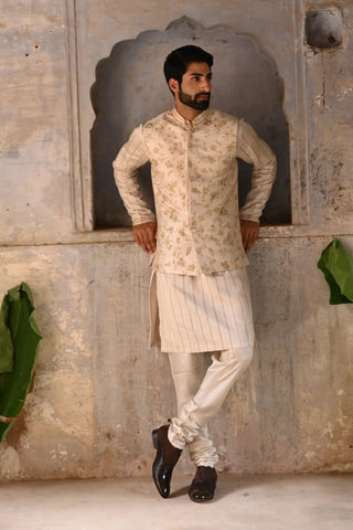 Ivory bandi kurta set