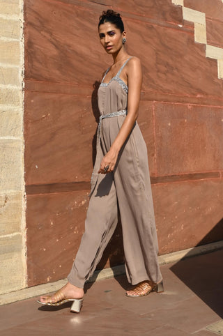 Carina space gray jumpsuit