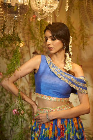 Lilac janki lehenga and blouse