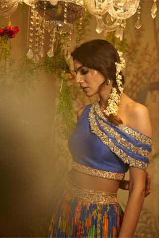 Lilac janki lehenga and blouse