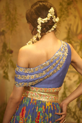 Lilac janki lehenga and blouse