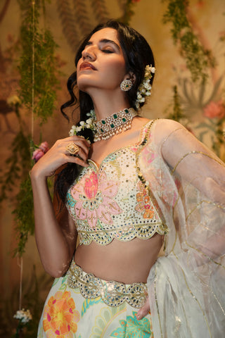 Lily embroidered lehenga set