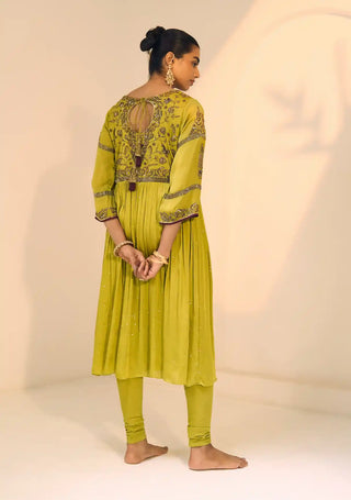 Green lavanya kurta set